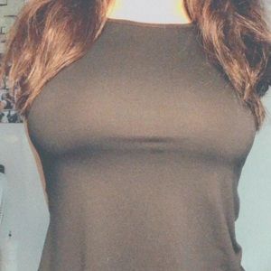 Black tank top